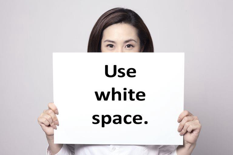 فضای سفید در طراحي سايت چیست؟