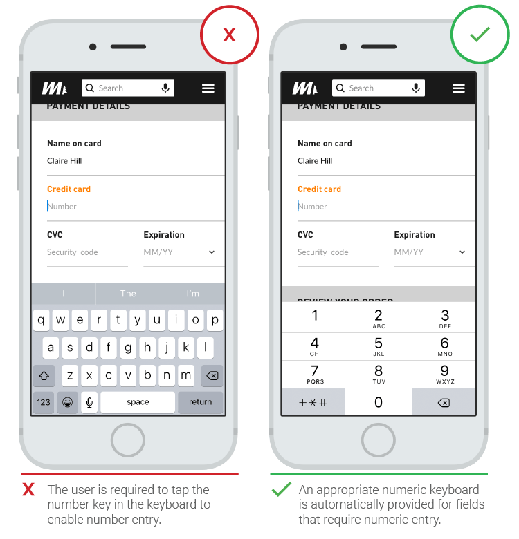 نسخه تلفن همراه: صفحه کلید را با ورودی مطابقت دهید